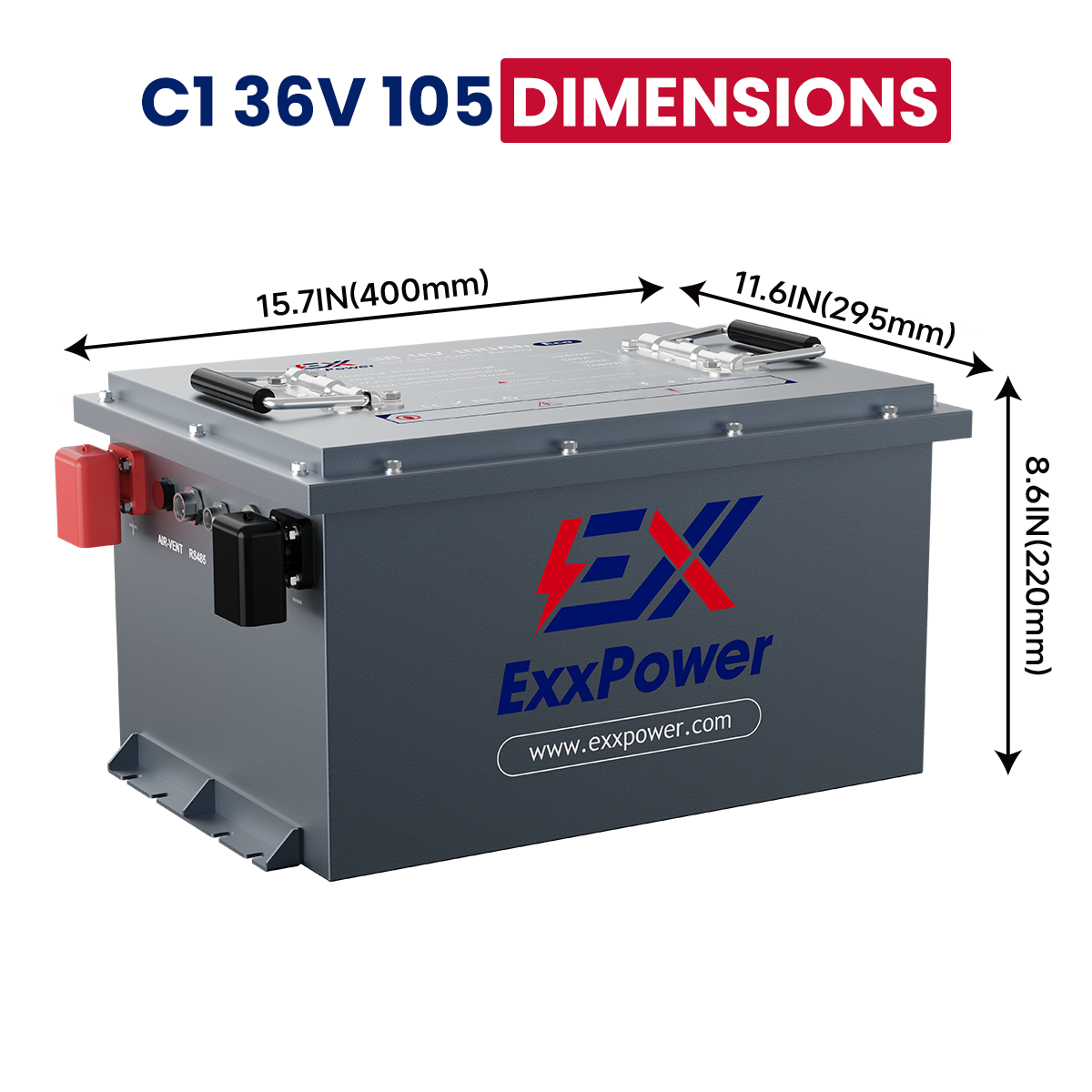 🔥ExxPower C1  36V / 48V/  Golf Cart Battery   （Ready to Ship | Next-Day Dispatch）
