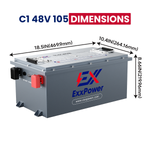 🔥ExxPower C1  36V / 48V/  Golf Cart Battery   （Ready to Ship | Next-Day Dispatch）