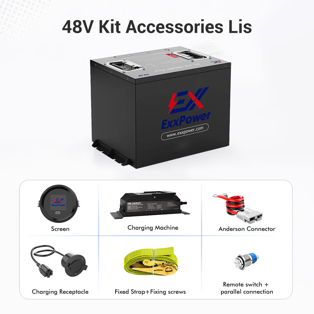 🔥ExxPower B1 48V/72V 105ah Golf Cart Battery