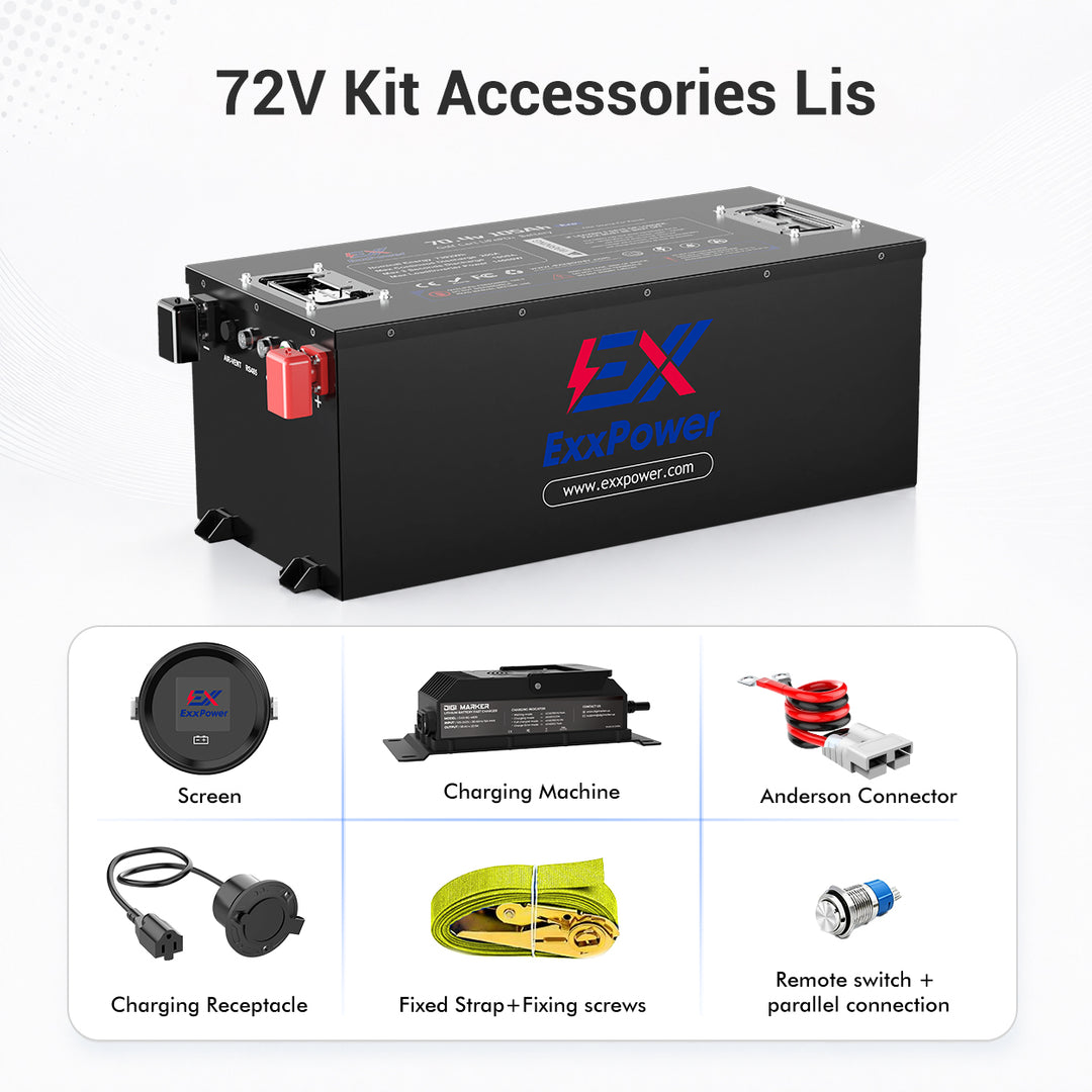 🔥ExxPower B1 48V/72V 105ah Golf Cart Battery