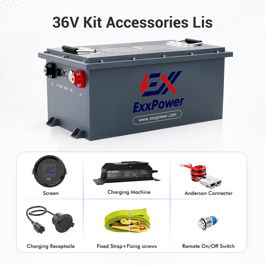 🔥ExxPower C1  36V / 48V/ 105ah Golf Cart Battery   （Ready to Ship | Next-Day Dispatch）