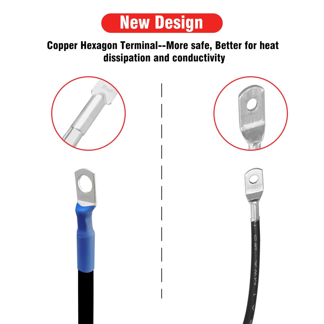 4 AWG Battery Cables Copper Battery Inverter
