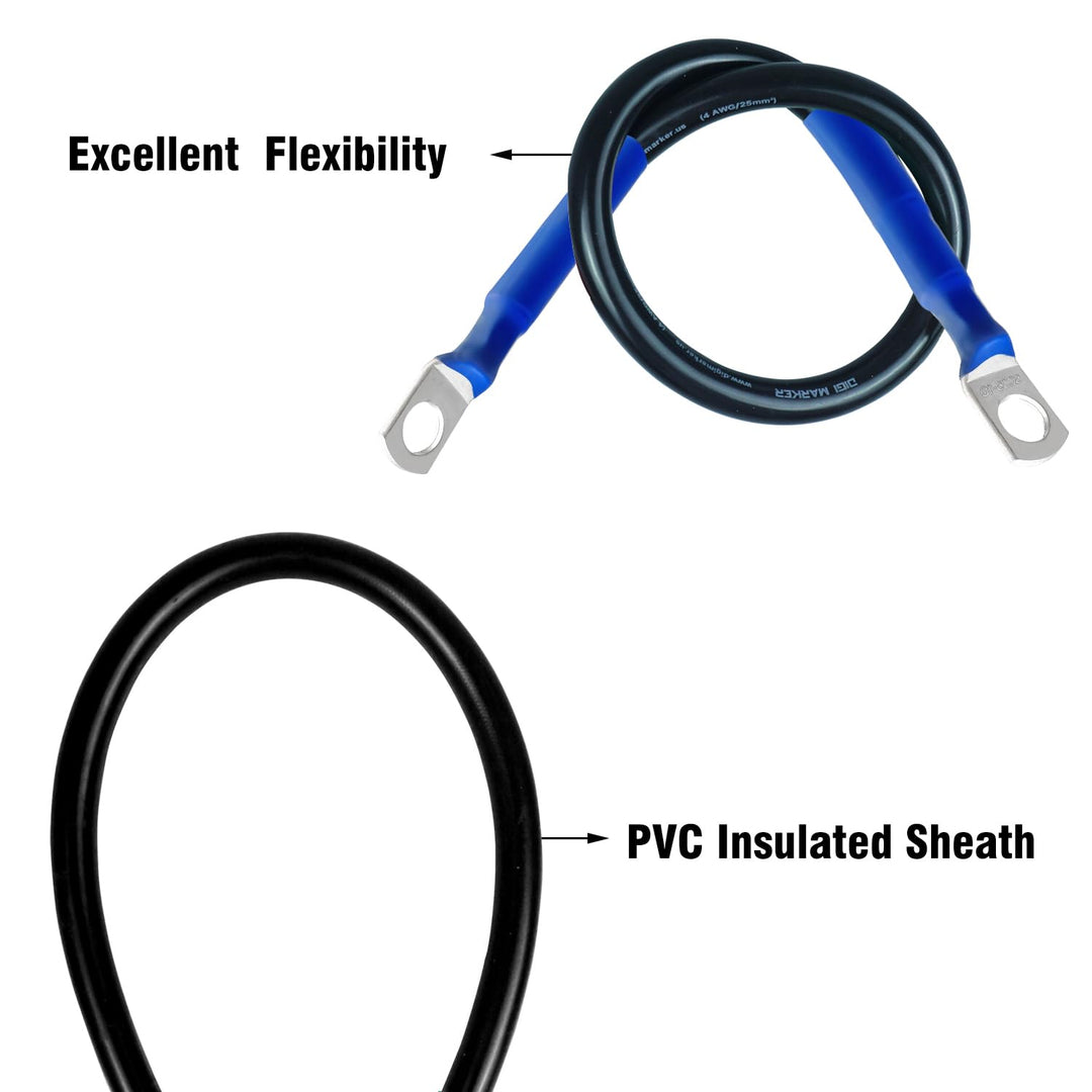 4 AWG Battery Cables Copper Battery Inverter