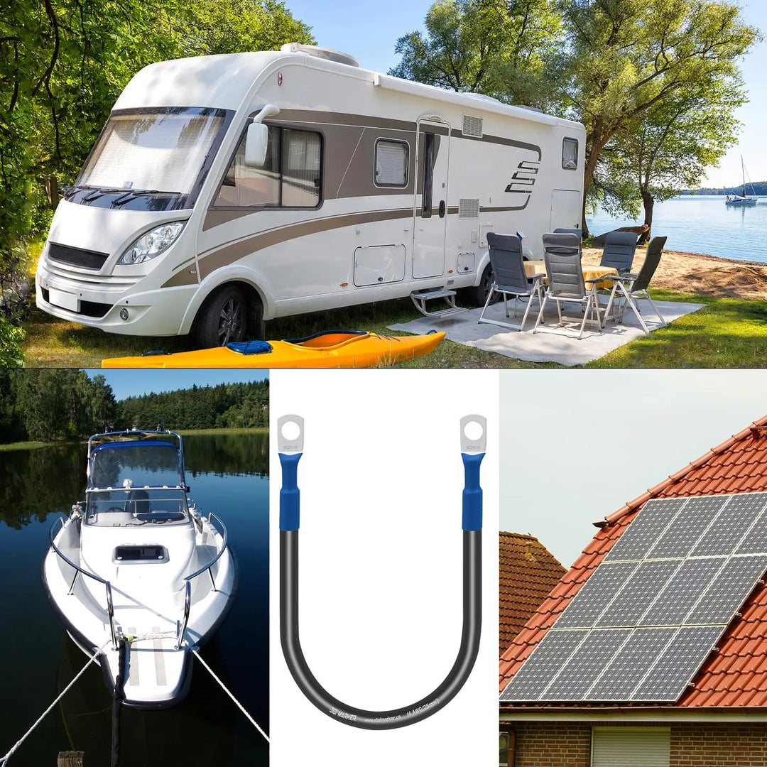 4 AWG Battery Cables Copper Battery Inverter