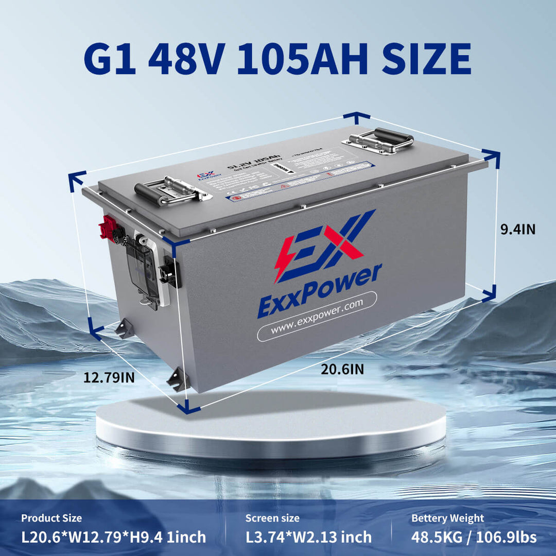 🎄 ExxPower G1 48V 105ah Golf Cart Battery