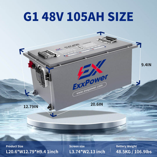 🎄 ExxPower G1 48V 105ah Golf Cart Battery