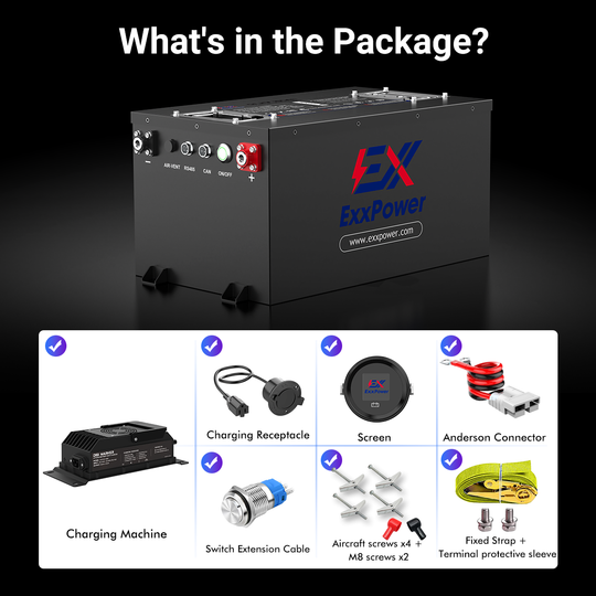 🔥ExxPower B1 48V 105ah Golf Cart Battery
