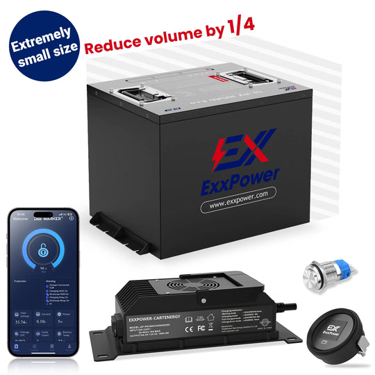 🔥ExxPower B1 48V/72V 105ah Golf Cart Battery