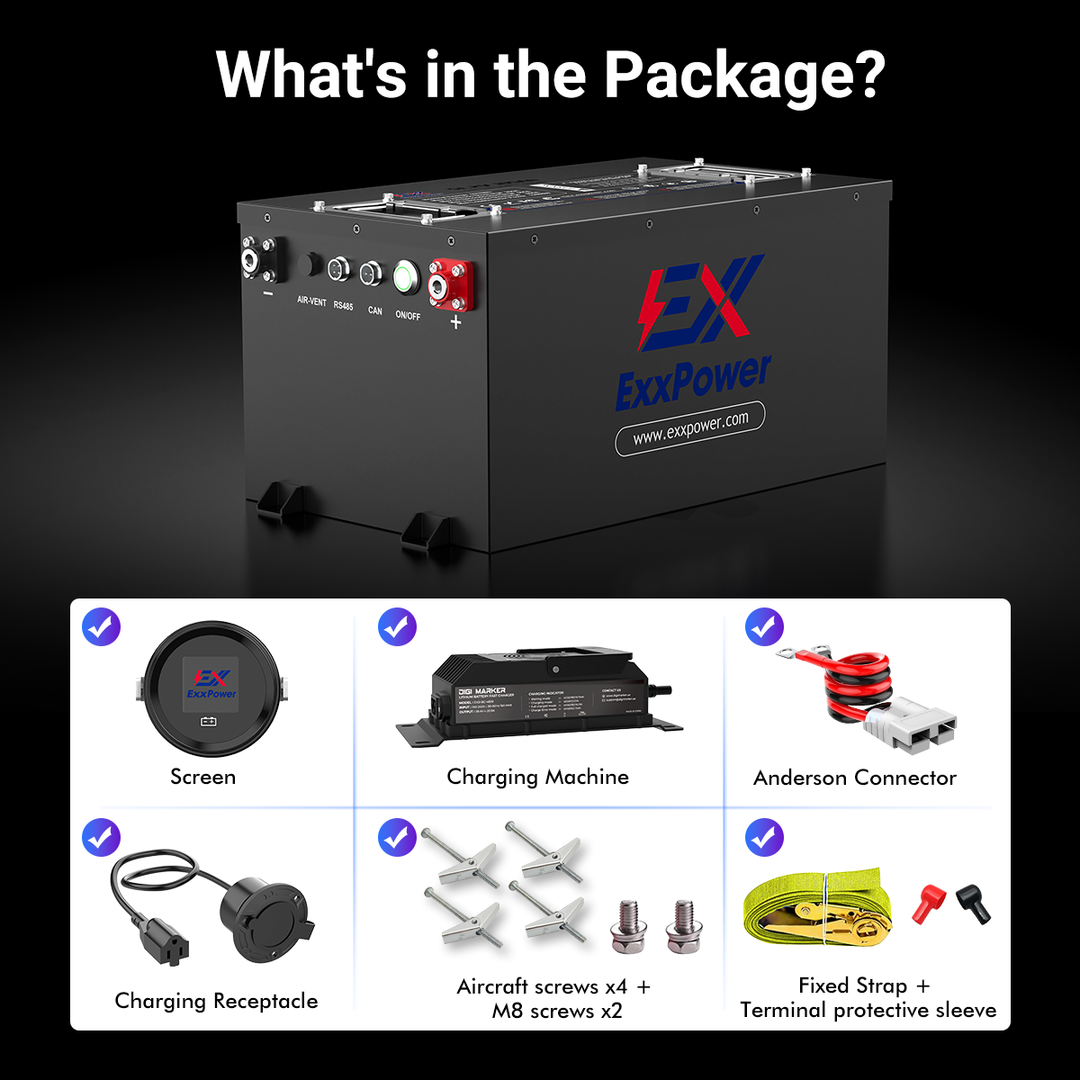 🔥ExxPower B1 48V 105ah Golf Cart Battery