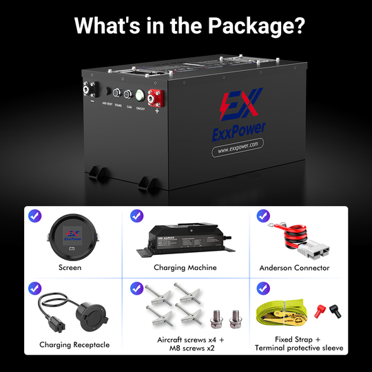 🔥ExxPower B1 48V 105ah Golf Cart Battery