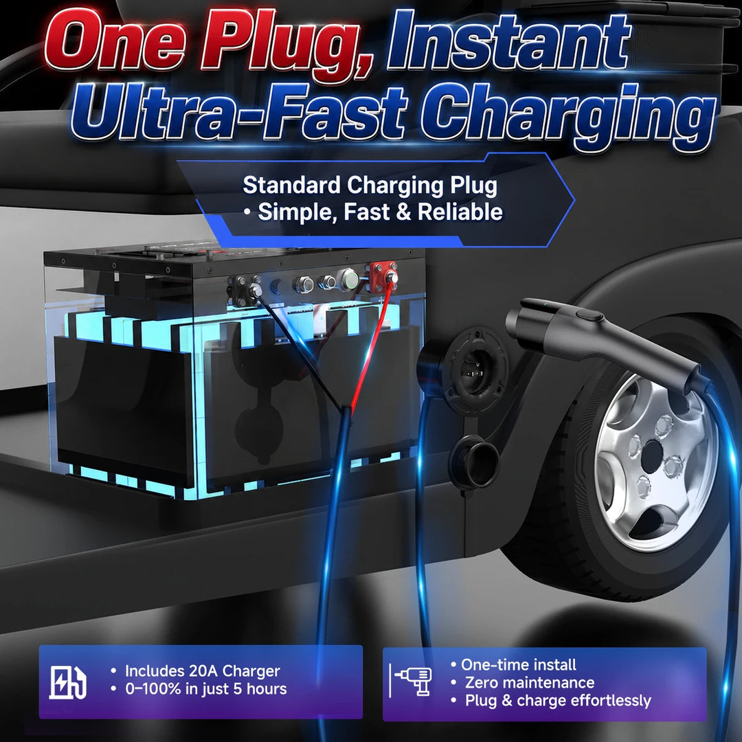 🔥ExxPower B1 48V/72V 105ah Golf Cart Battery