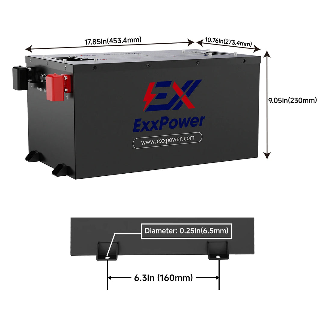 🔥ExxPower B1 48V/72V 105ah Golf Cart Battery