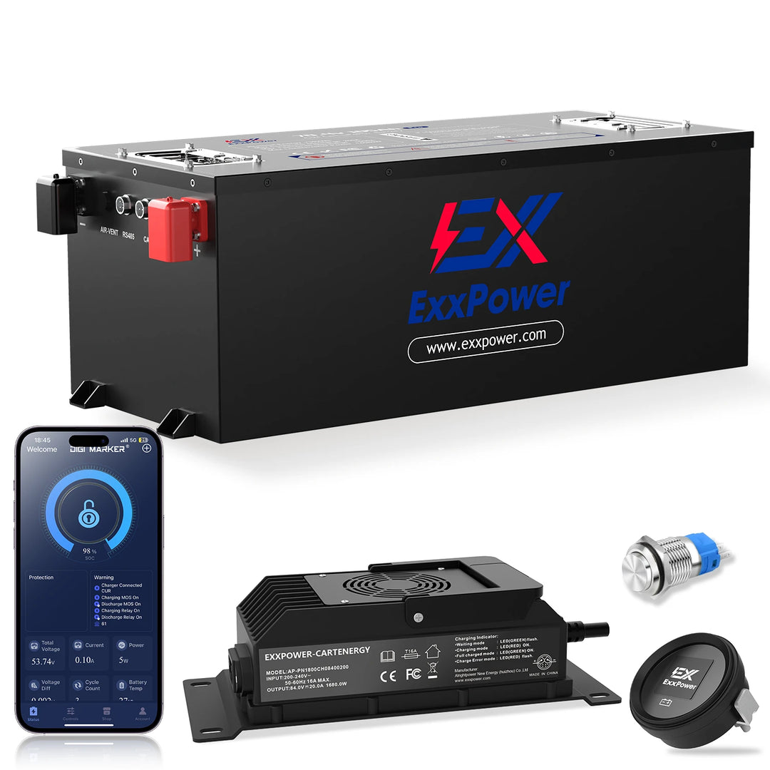 🔥ExxPower B1 48V/72V 105ah Golf Cart Battery