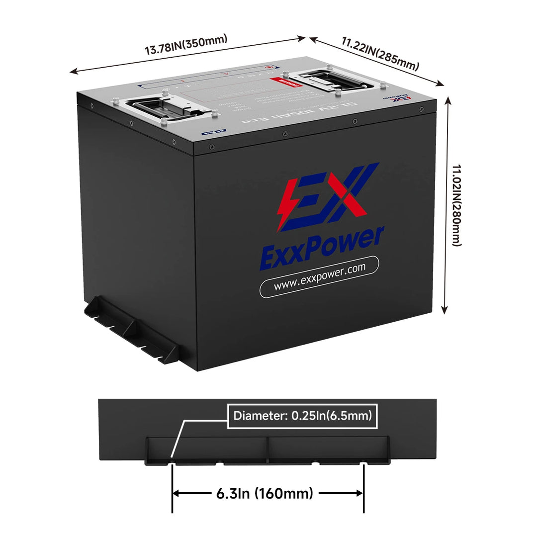 🔥ExxPower B1 48V/72V 105ah Golf Cart Battery