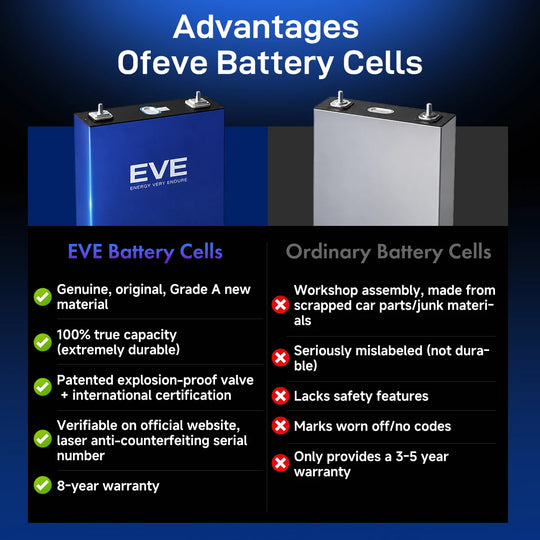🔥ExxPower G1 36V/48V/72V 105ah Golf Cart Battery--EVE Battery Cell A+