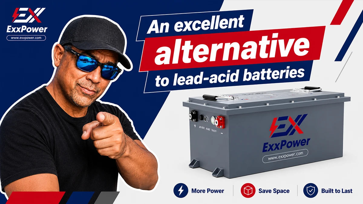 ExxPower C1 36V / 48V/ 105ah Golf Cart Battery 