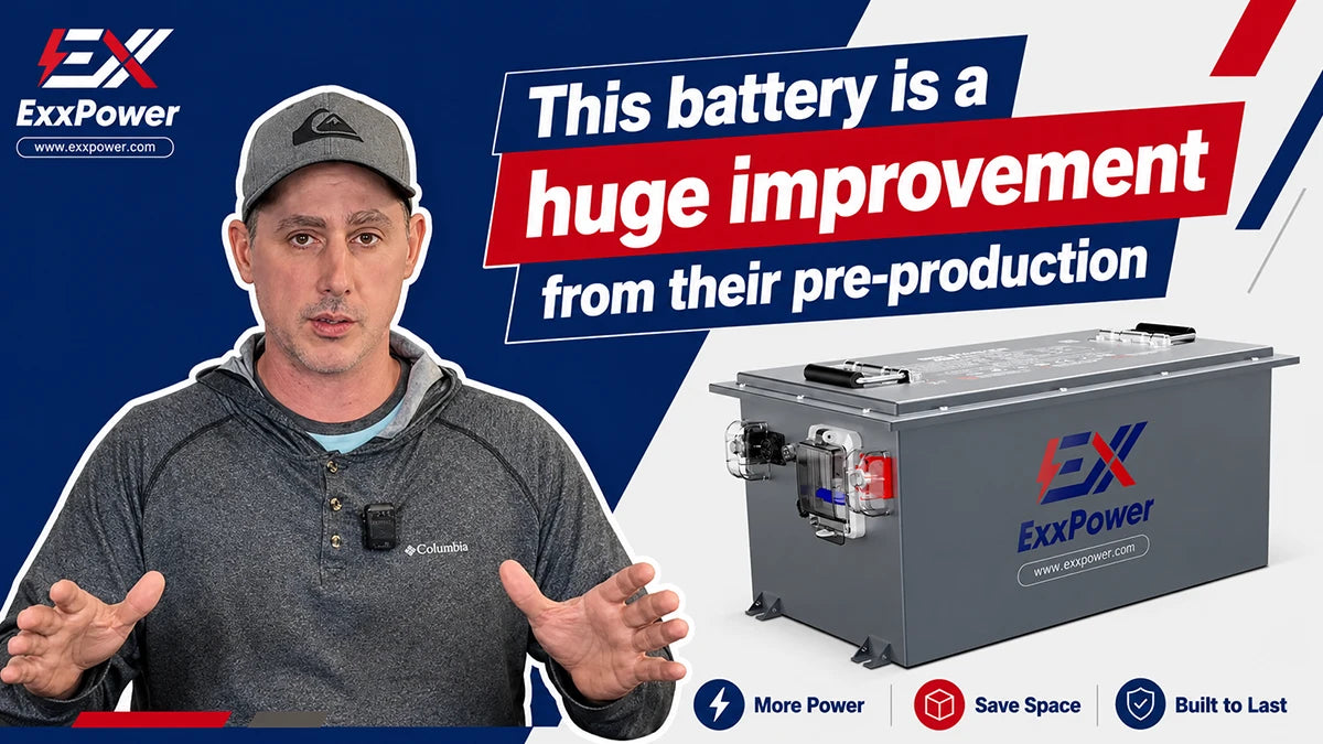 ExxPower G1 36V/48V/72V 105ah Golf Cart Battery