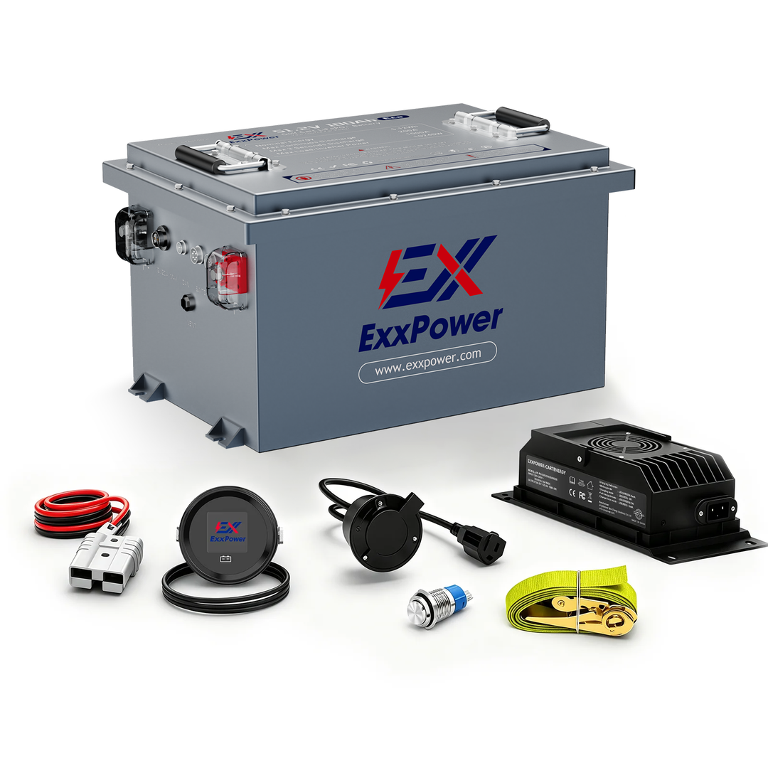 🔥ExxPower C1  36V / 48V/ 105ah Golf Cart Battery   （Ready to Ship | Next-Day Dispatch）