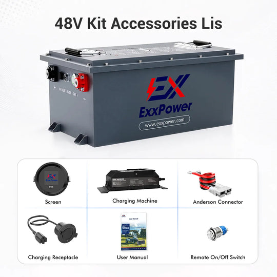 🔥ExxPower C1  36V / 48V/  Golf Cart Battery   （Ready to Ship | Next-Day Dispatch）